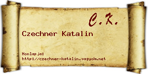 Czechner Katalin névjegykártya