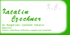 katalin czechner business card